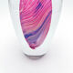 Vase Art Glass Signed B. Dubourg Limited Edition Blown Glass Sommerso