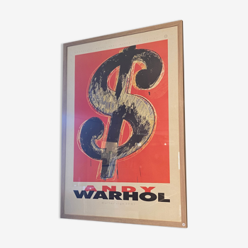 Old poster lithograph Andy Warhol