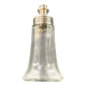 Glass and silver metal sugar shaker