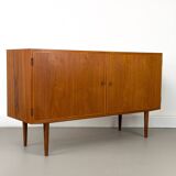 Enfilade danoise en teck par Carlo Jensen pour Hundevad & Co., 1960s