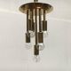 Large glass and brass planet ball pendant lamp from the mid-century German space age, 1960s.