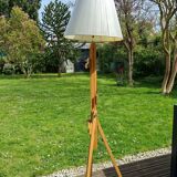 Floor lamp diy painter's easel transformed into a floor lamp