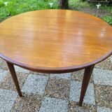 Scandinavian design round table in teak