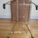 Rolling vinyl storage trolley