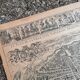 Old map of Paris by Melchior Tavernier