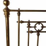 Early 20th century brass bed