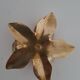 Brass flower candlestick