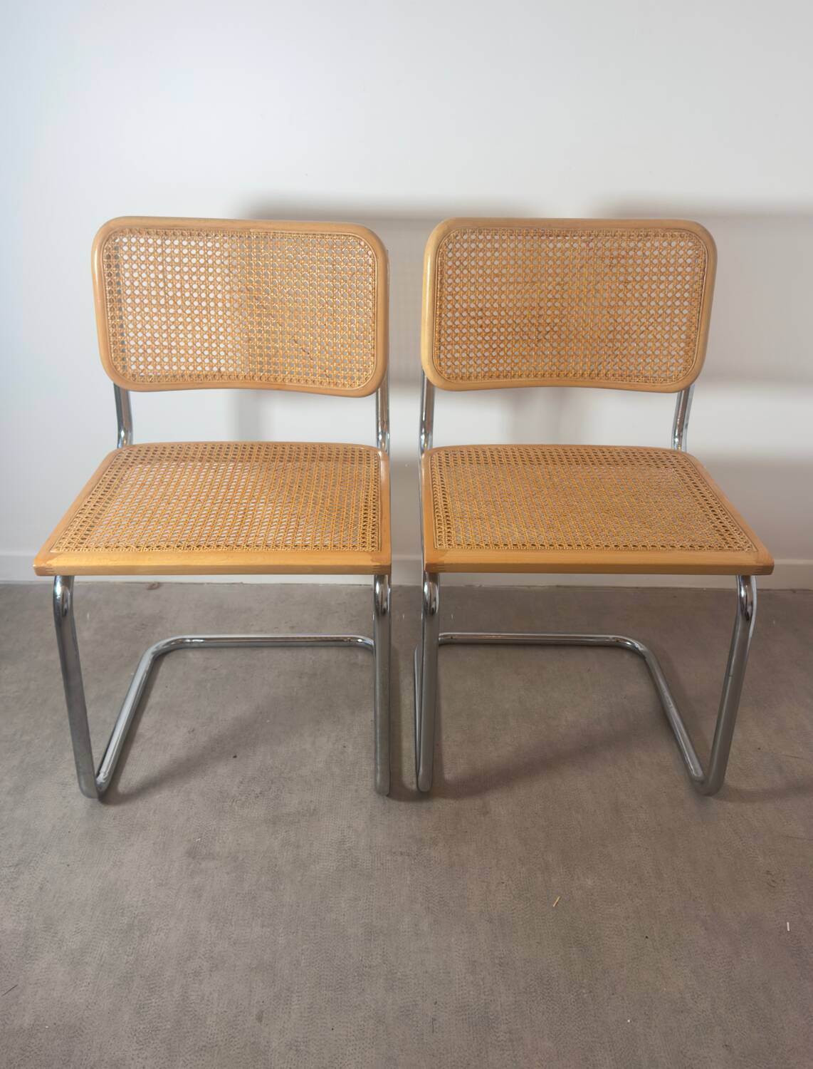Paire de chaises Cesca Marcel Breuer B32 made in Italy