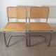 Paire de chaises Cesca Marcel Breuer B32 made in Italy