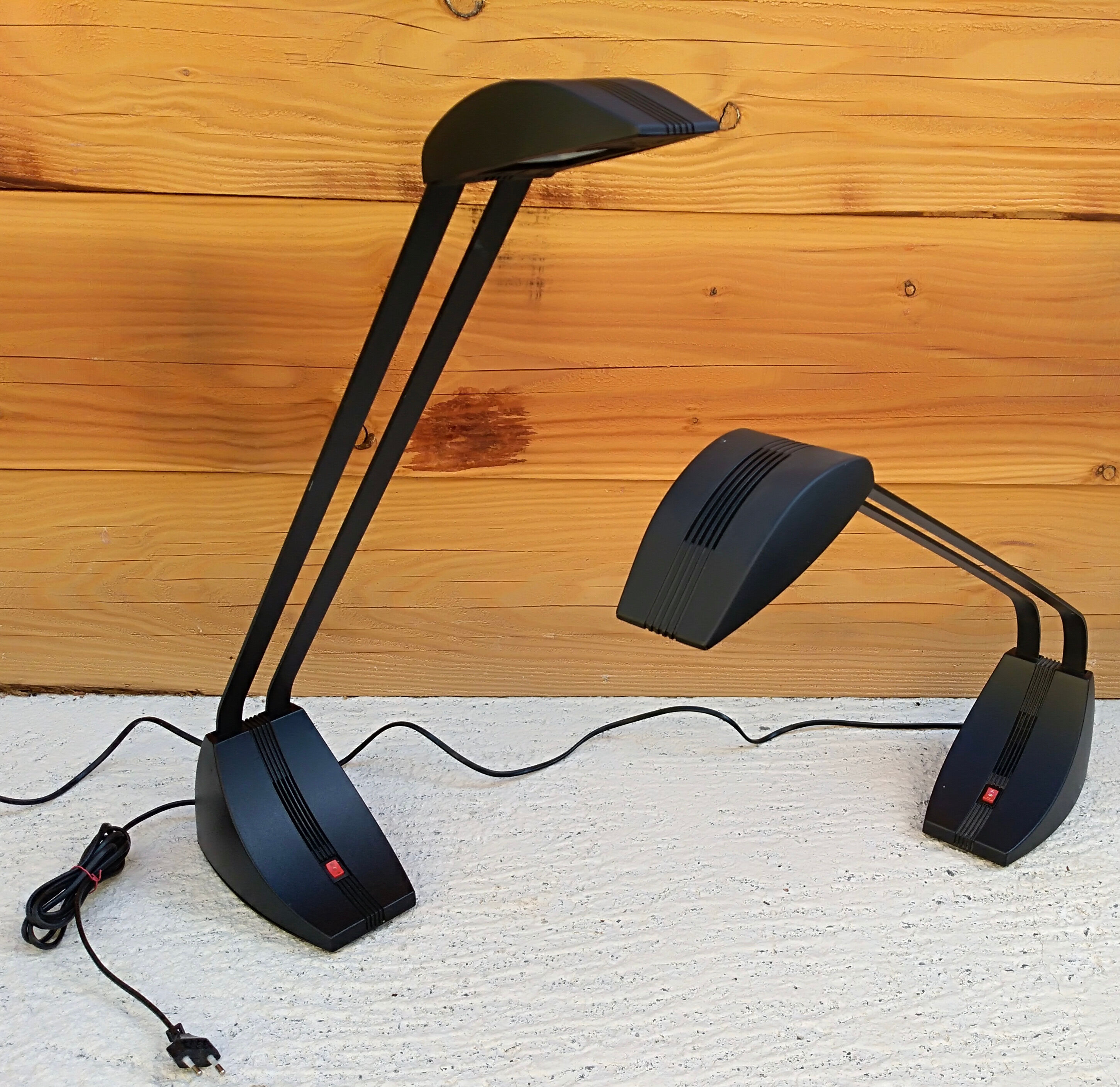 Pair of lamps zonca model voghera mizar design guiseppe linardi 80s