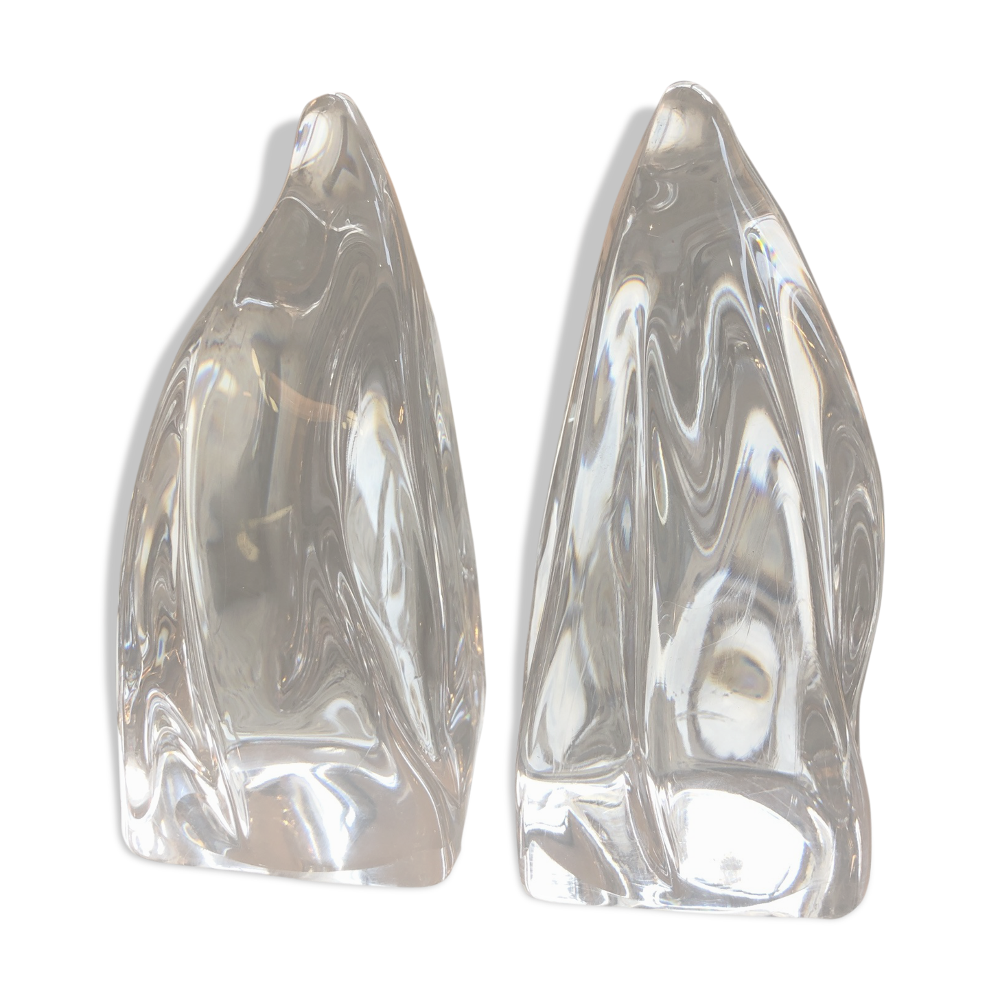 crystal bookends crystal bookends
