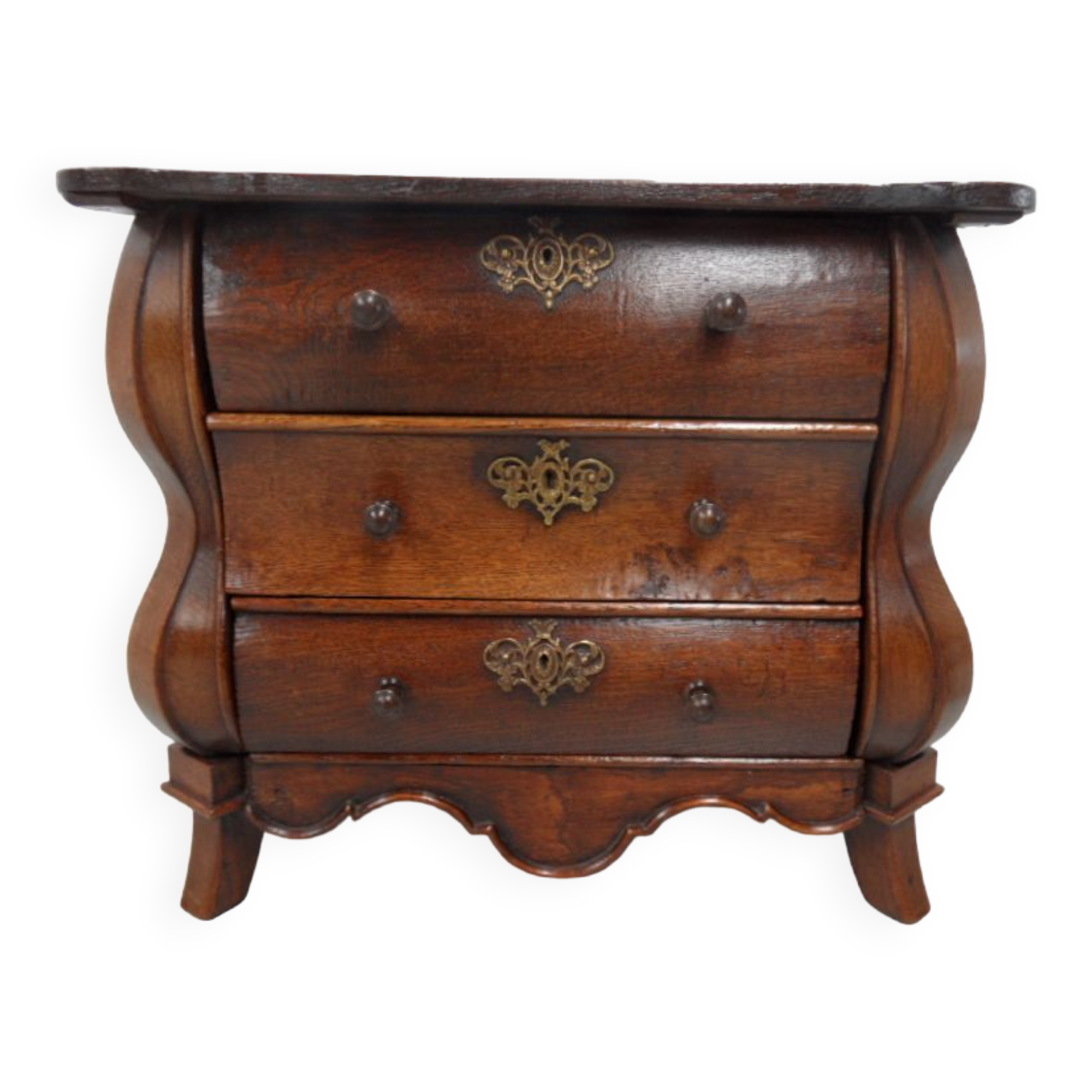 Commode miniature antique en chêne