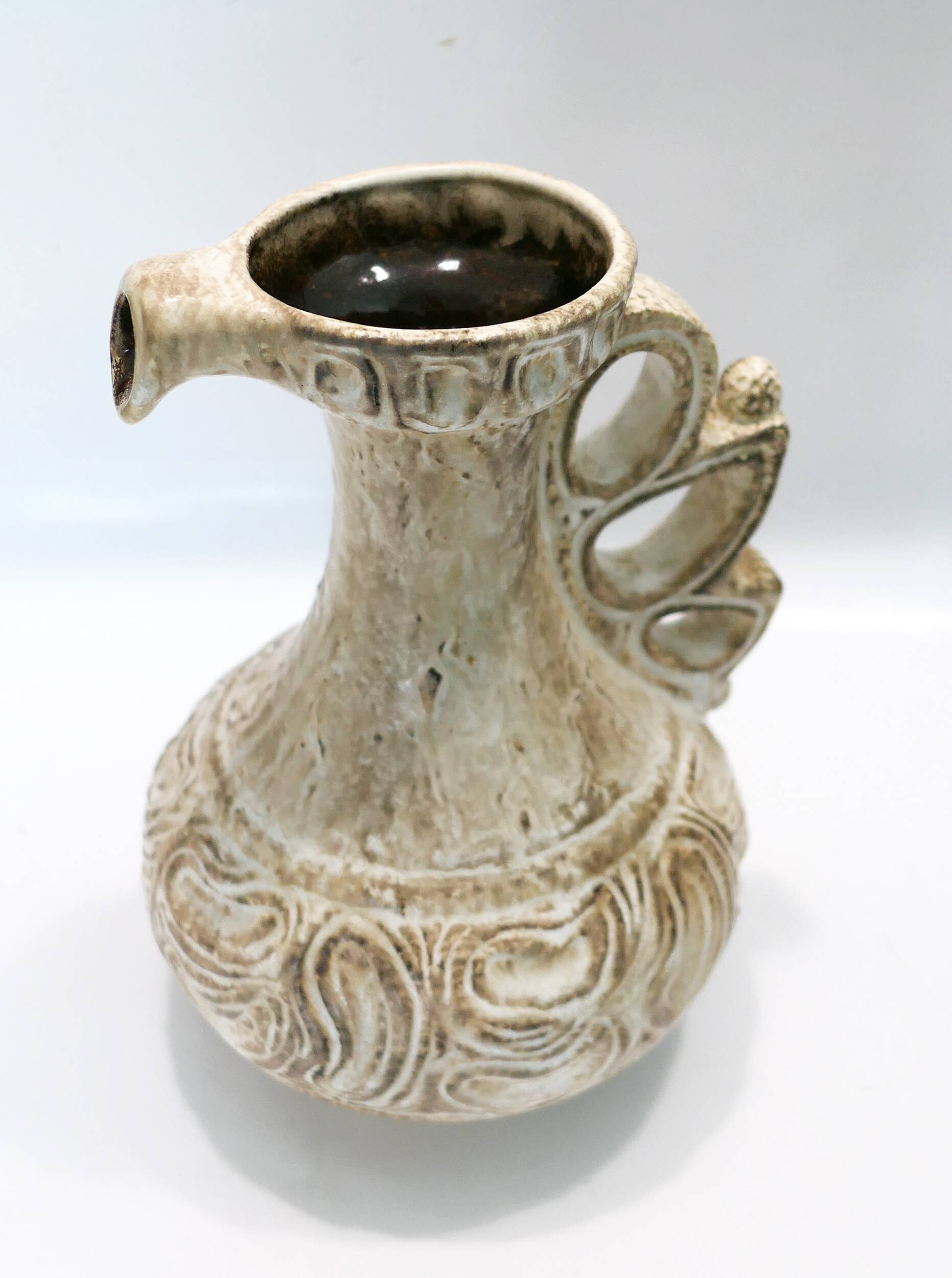 brutalist modernist vase pitcher 1960 Dumler & Breiden