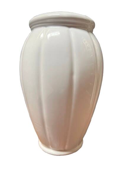 White ceramic vase