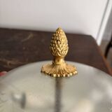 Neo-Classical Ceiling Light Frosted Glass Empire Directoire Lion Head