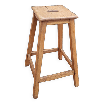 Wooden workshop stool