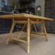 Rattan and ceramic table 1960