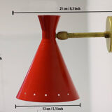 Pair of sconces in the style of creations of the 50s