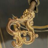 Meuble d'appui violonné Napoléon 3 en bois noirci