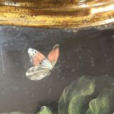 English painted metal tray