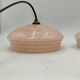 Paire de suspensions en opaline