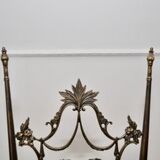 Chaises d'appoint chiavarine style régence hollywood en laiton et velours, set de 2