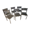 Six chaises années 70
