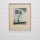 Vintage beige frame black & white photo