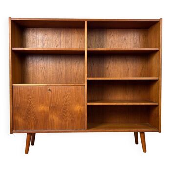 Scandinavian teak bookcase, 60s