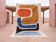 Beni Ourain Berber rug with colourful patterns, size 150 x 250 cm.