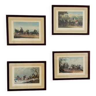 Engravings "The life of a gentleman, in all seasons"