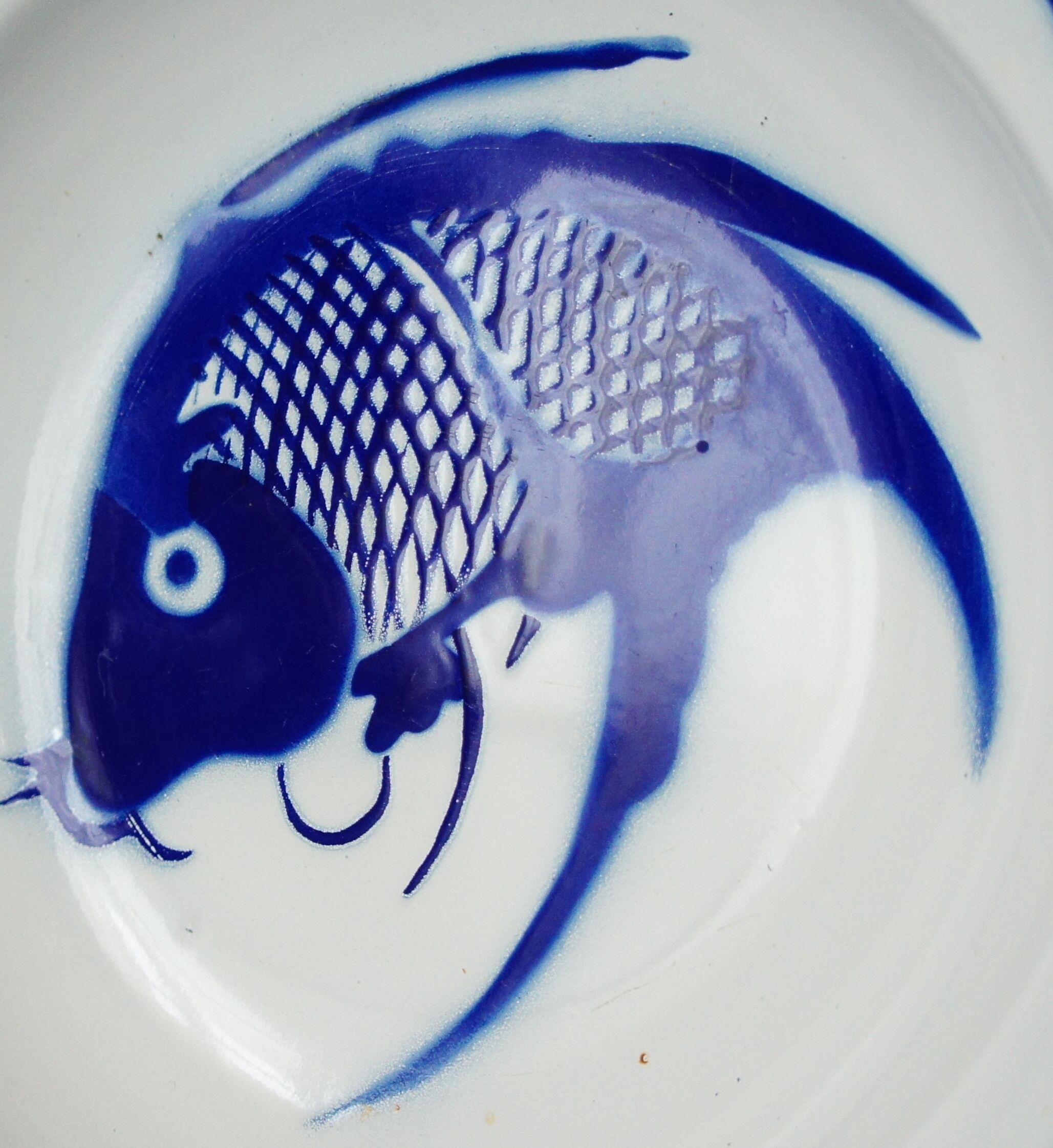 Vintage Chinese enamelled metal plates