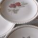 Lot de seize assiettes plates