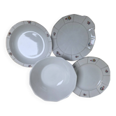 Set of 4 Digoin-Sarreguemines dishes