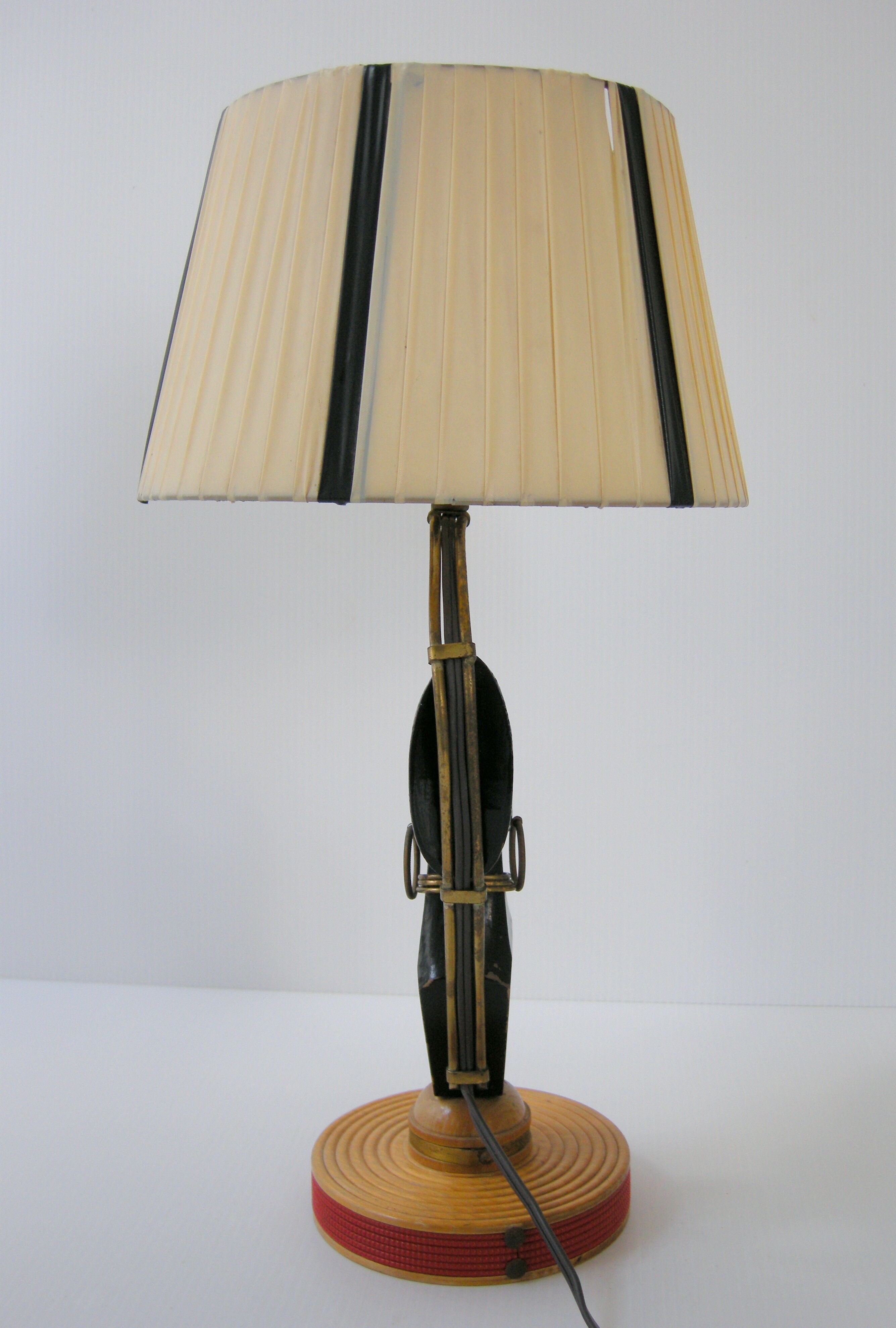 Vintage lamp wood 1950