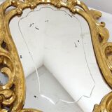 Miroir baroque en bois doré. France, années 1950