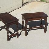 Pair of stools, bedsides, bits of sofa