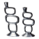 Pair of circle candlesticks by Matthew Hilton, England, 1980