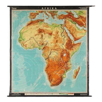 Carte scolaire d’Afrique vers 1950