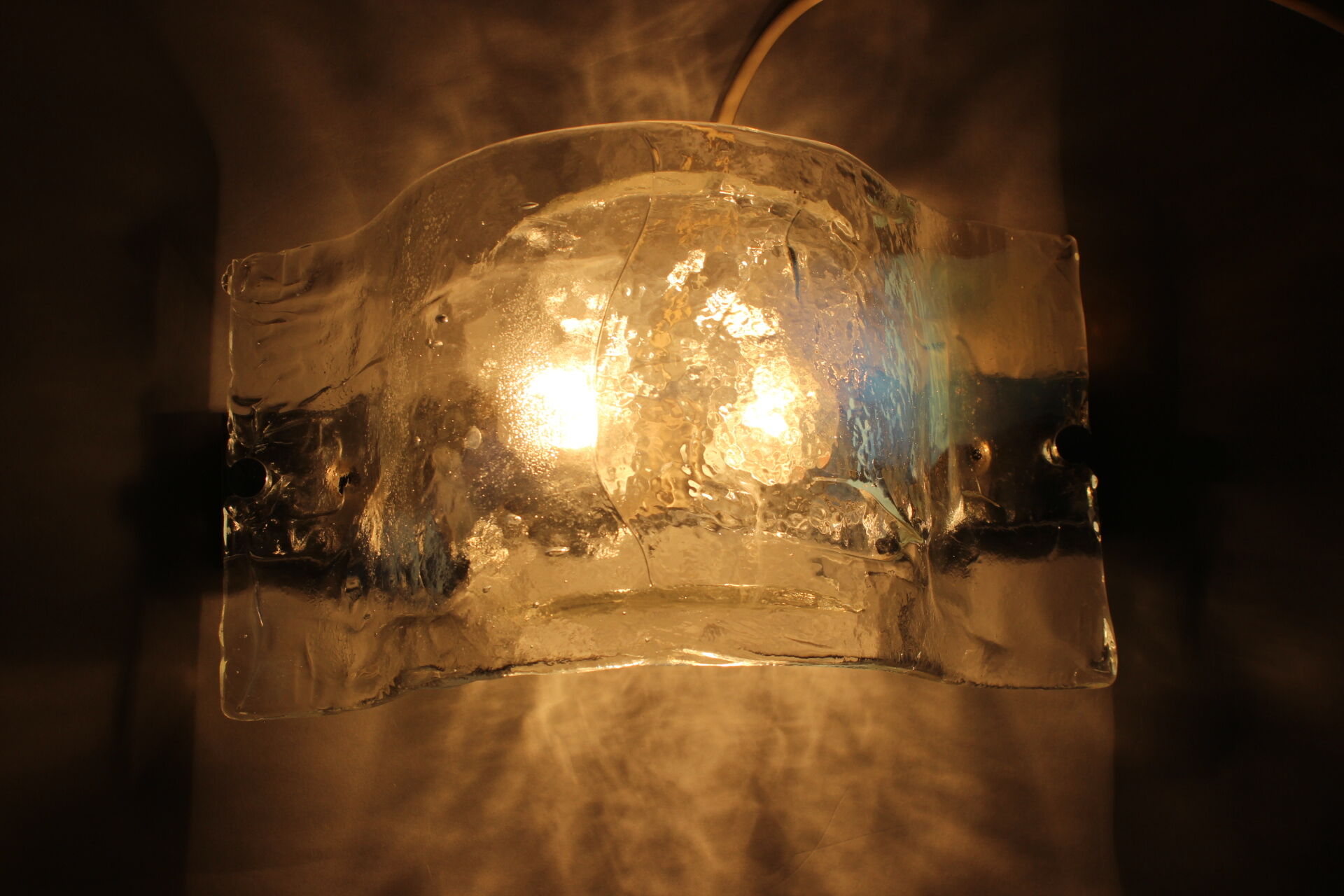 1970s Murano Glass Wall Lamp, Italy