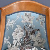 Chaise Gondole en Merisier et Érable moucheté, style Charles X – Milieu XXe