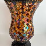 Mosaic glass vase