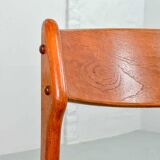 Erik Buch Danish Design Teak Dining Chairs for Oddense Maskinsnedkeri 1960s