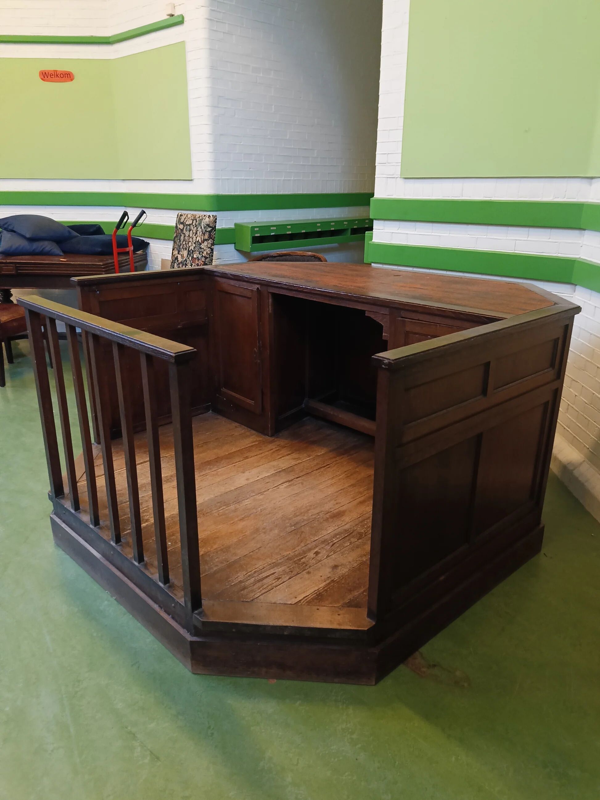 Antique court speaking desk