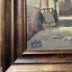 Table HSP "Rue Gambay Vieux Troyes" trade in 1910 HSP signed + frame