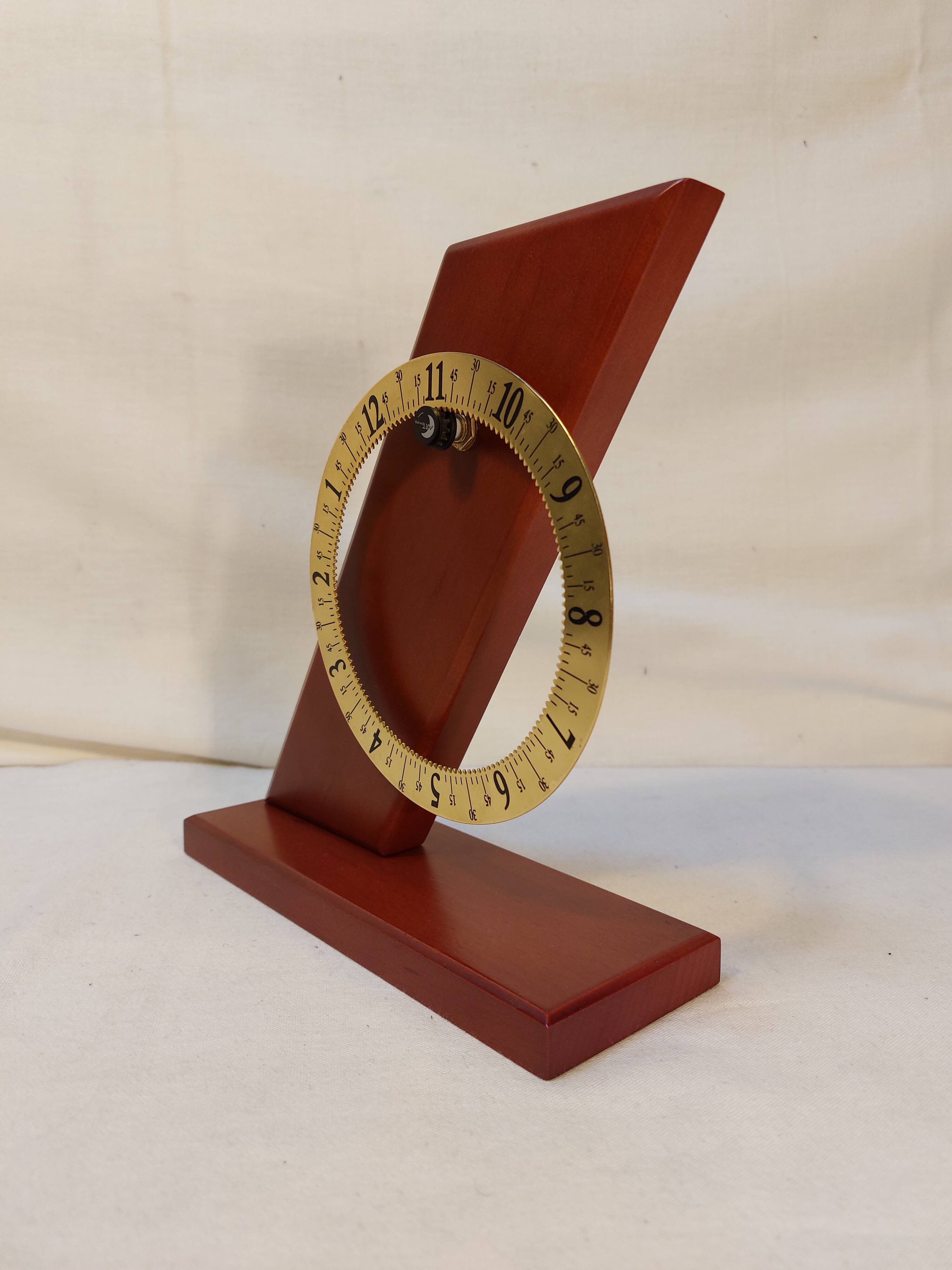 Artempo designer table clock by suko - 80s