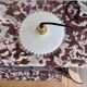 White opaline ceiling pendant light