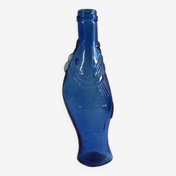 Carafe, bottle blue fish colbat