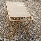Rectangular coffee table door reviews in vintage rattan and wicker