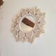 Handmade macramé mirror